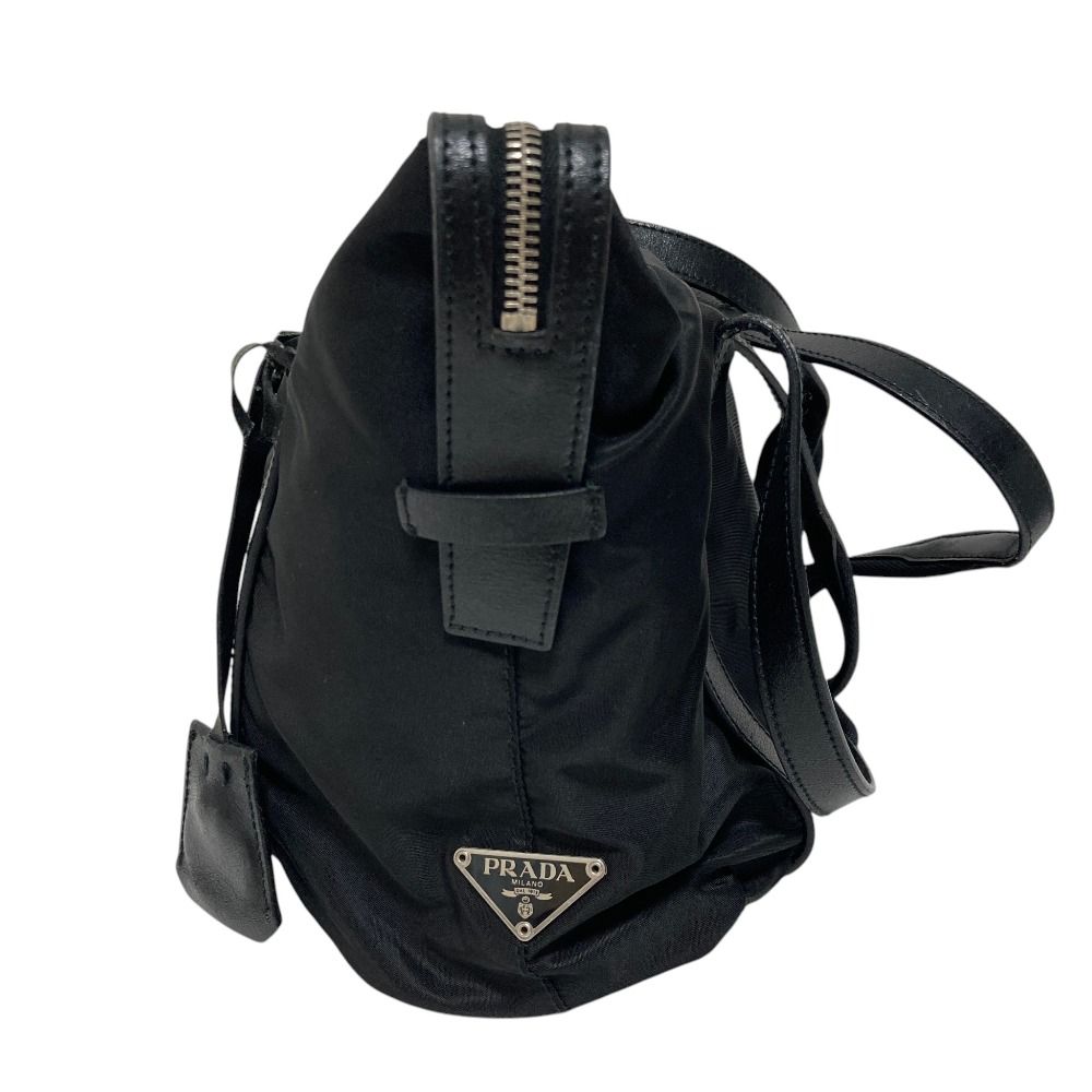Prada Nylon Shoulder Tote Bag Black — view 3