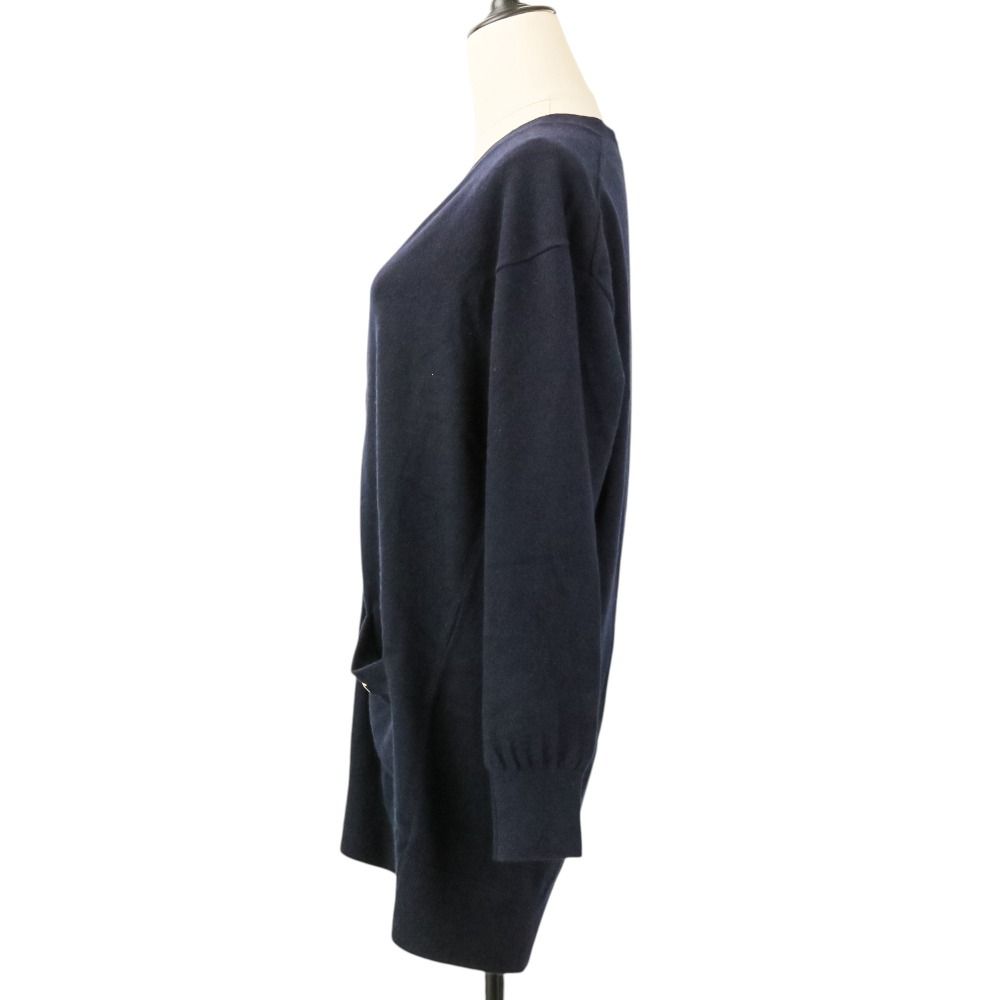 Louis Vuitton Cashmere Long Knit Cardigan Fo2 XS Navy — view 3