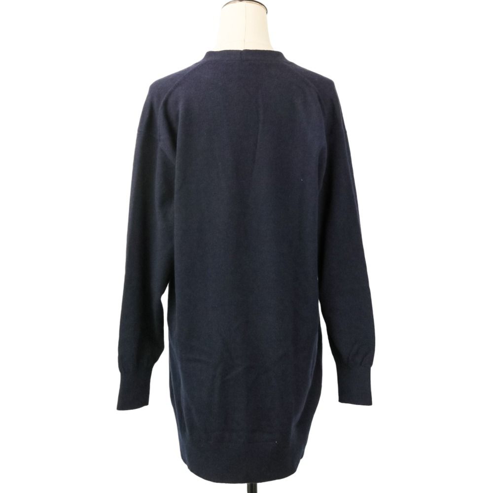 Louis Vuitton Cashmere Long Knit Cardigan Fo2 XS Navy — view 4
