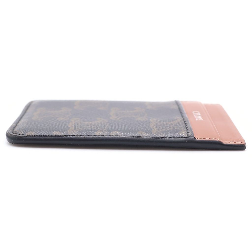 Celine Triomphe Canvas Card Case Brown — view 3