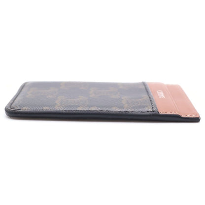 Celine Triomphe Canvas Card Case Brown — view 3