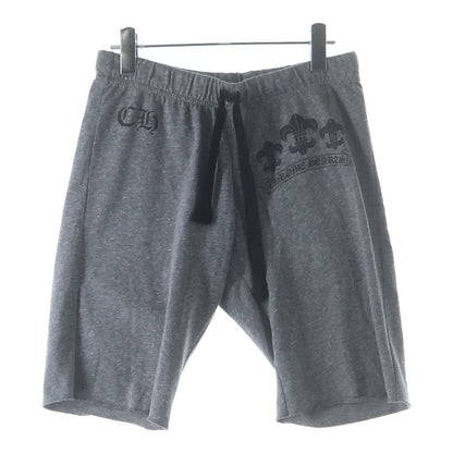 Chrome Hearts Sweatpants BS Flare Scroll Label Print Gray