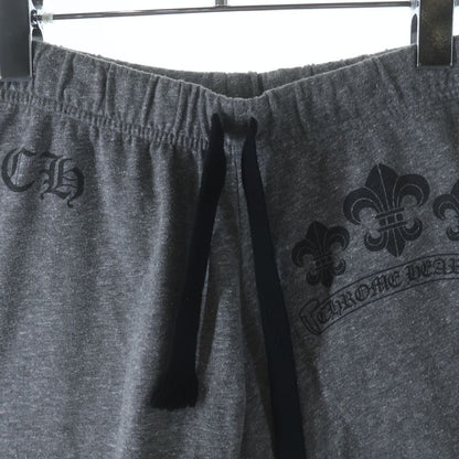 Chrome Hearts Sweatpants BS Flare Scroll Label Print Gray — view 3
