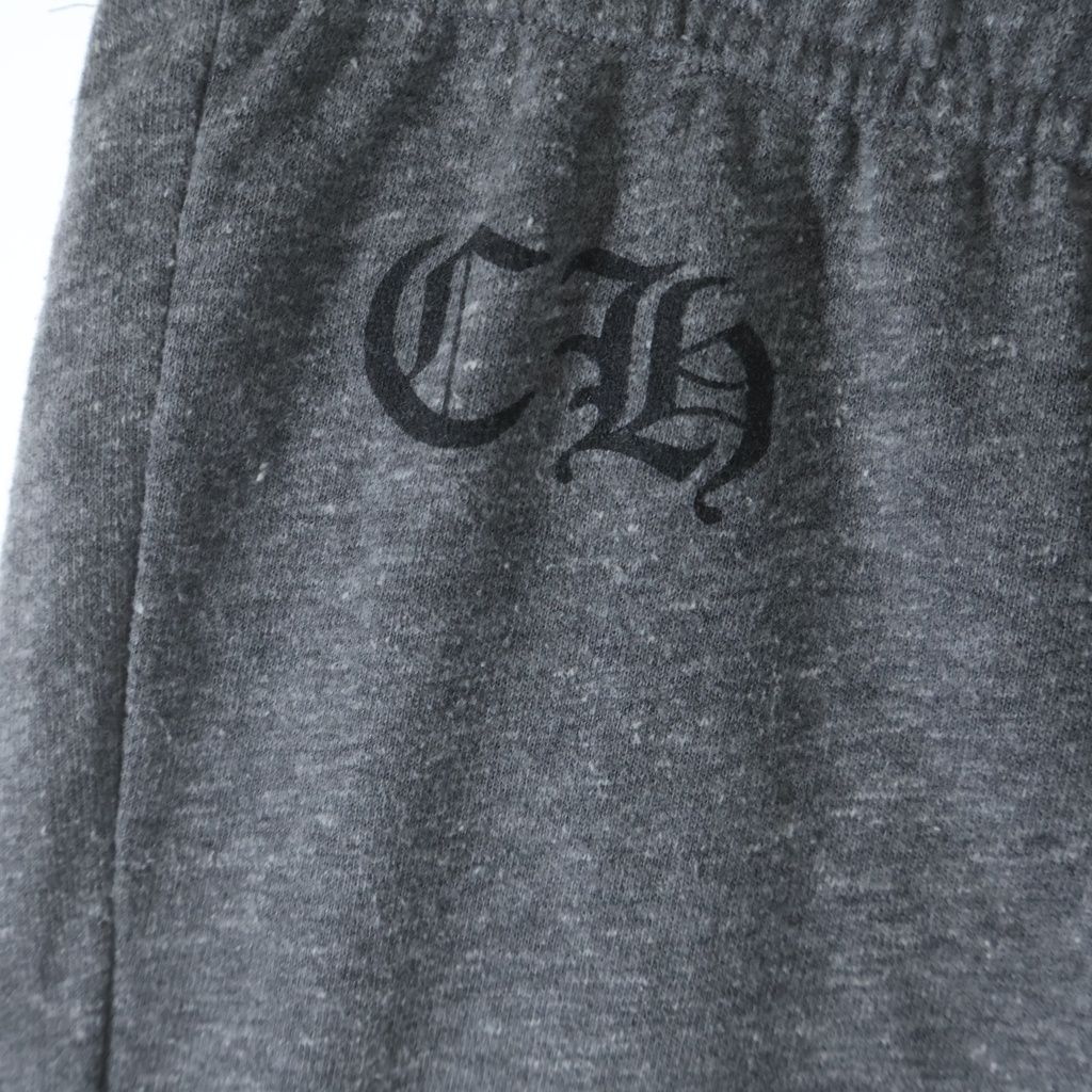 Chrome Hearts Sweatpants BS Flare Scroll Label Print Gray — view 5
