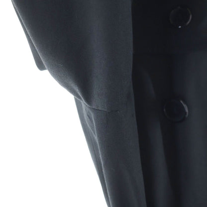 Saint Laurent Paris Belted Polyester Cotton Trench Coat Long Black — view 6