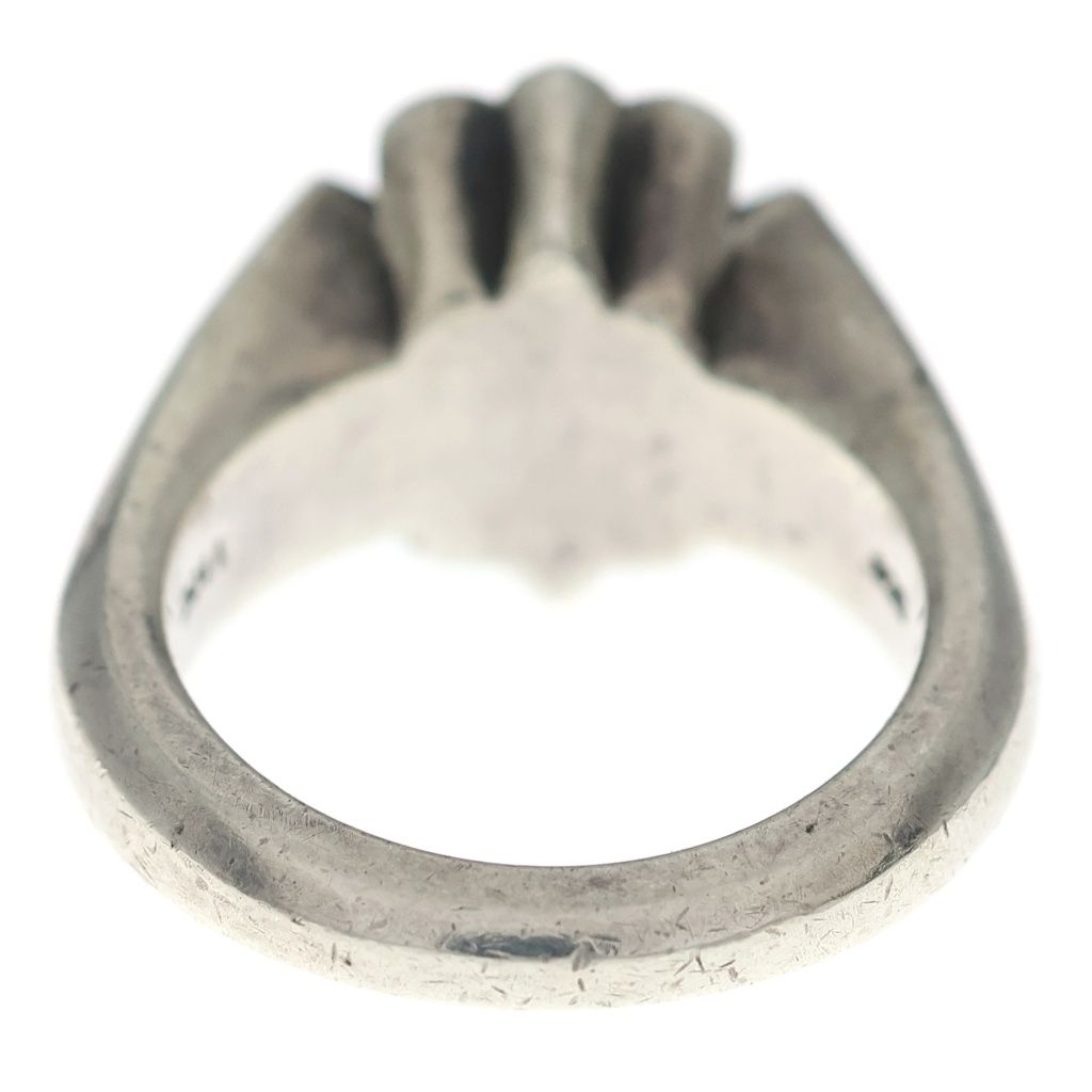 Chrome Hearts Cutout CH Pls P D Small Plus Pave Diamond Silver Ring — view 2