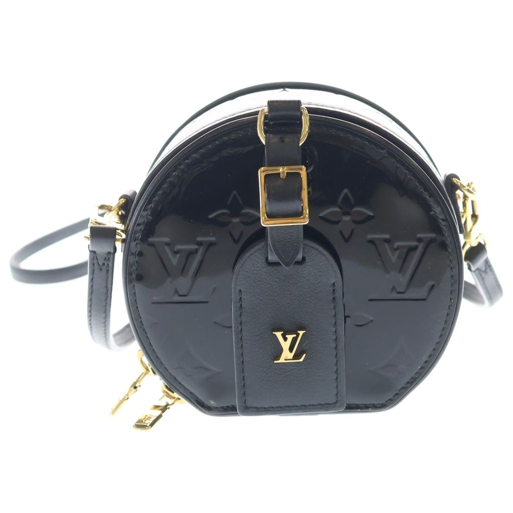 Louis Vuitton Vernis Mini Boite Chapeau Mini Shoulder Bag Black Noir Patent