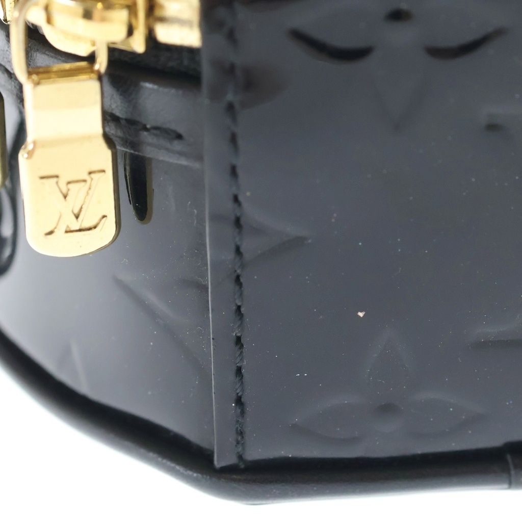 Louis Vuitton Vernis Mini Boite Chapeau Mini Shoulder Bag Black Noir Patent — view 5