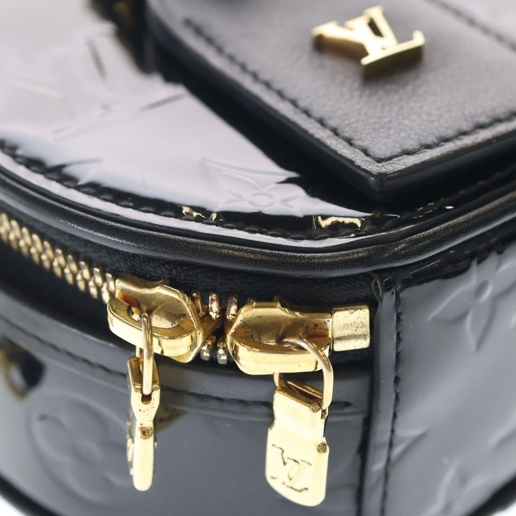 Louis Vuitton Vernis Mini Boite Chapeau Mini Shoulder Bag Black Noir Patent — view 6