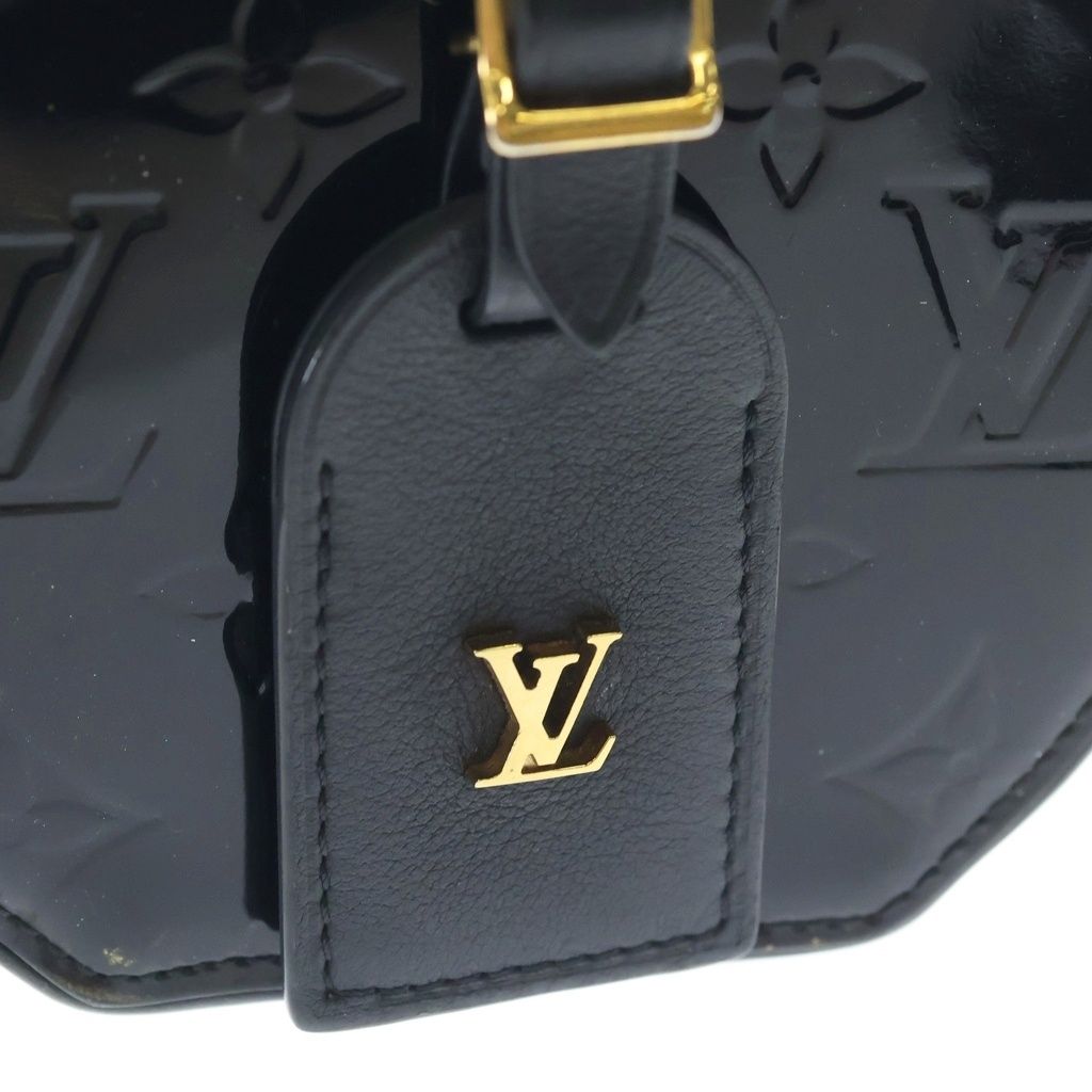 Louis Vuitton Vernis Mini Boite Chapeau Mini Shoulder Bag Black Noir Patent — view 8
