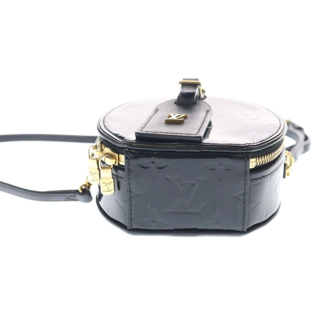 Louis Vuitton Vernis Mini Boite Chapeau Mini Shoulder Bag Black Noir Patent — view 4