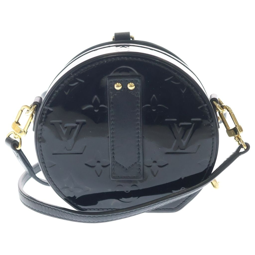 Louis Vuitton Vernis Mini Boite Chapeau Mini Shoulder Bag Black Noir Patent — view 2