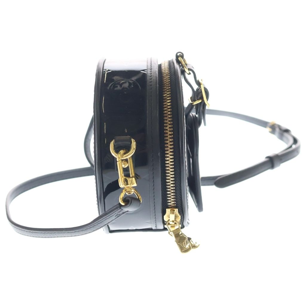 Louis Vuitton Vernis Mini Boite Chapeau Mini Shoulder Bag Black Noir Patent — view 3