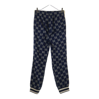 Gucci GG Jacquard Sweatpants Jogging Track Navy — view 2
