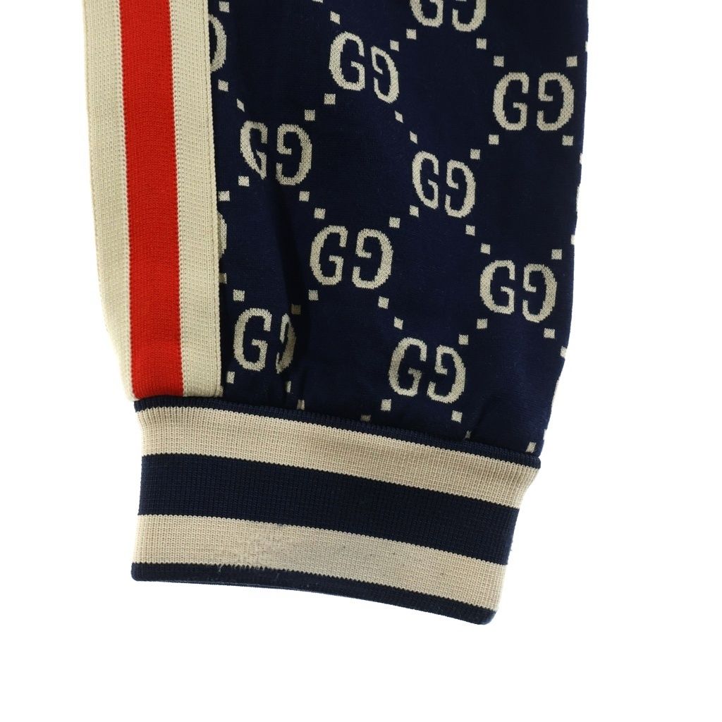 Gucci GG Jacquard Sweatpants Jogging Track Navy — view 5