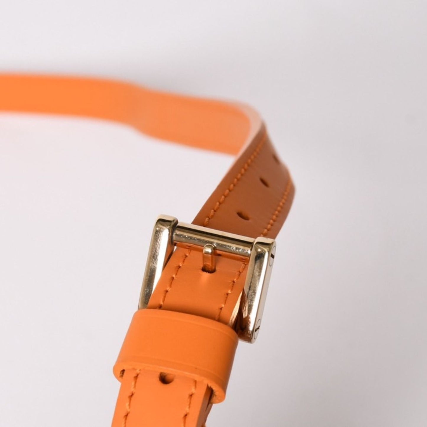 Louis Vuitton Dhanura PM 2-Way Bag Epi Leather Mandarin Orange Gold — view 8