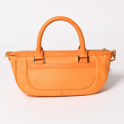 Louis Vuitton Dhanura PM 2-Way Bag Epi Leather Mandarin Orange Gold — view 2