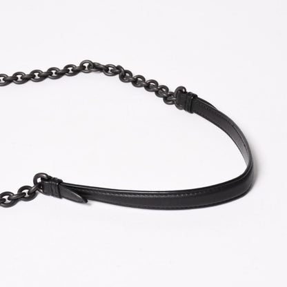 Bottega Veneta Intrecciato Shoulder Bag Chain Black — view 5