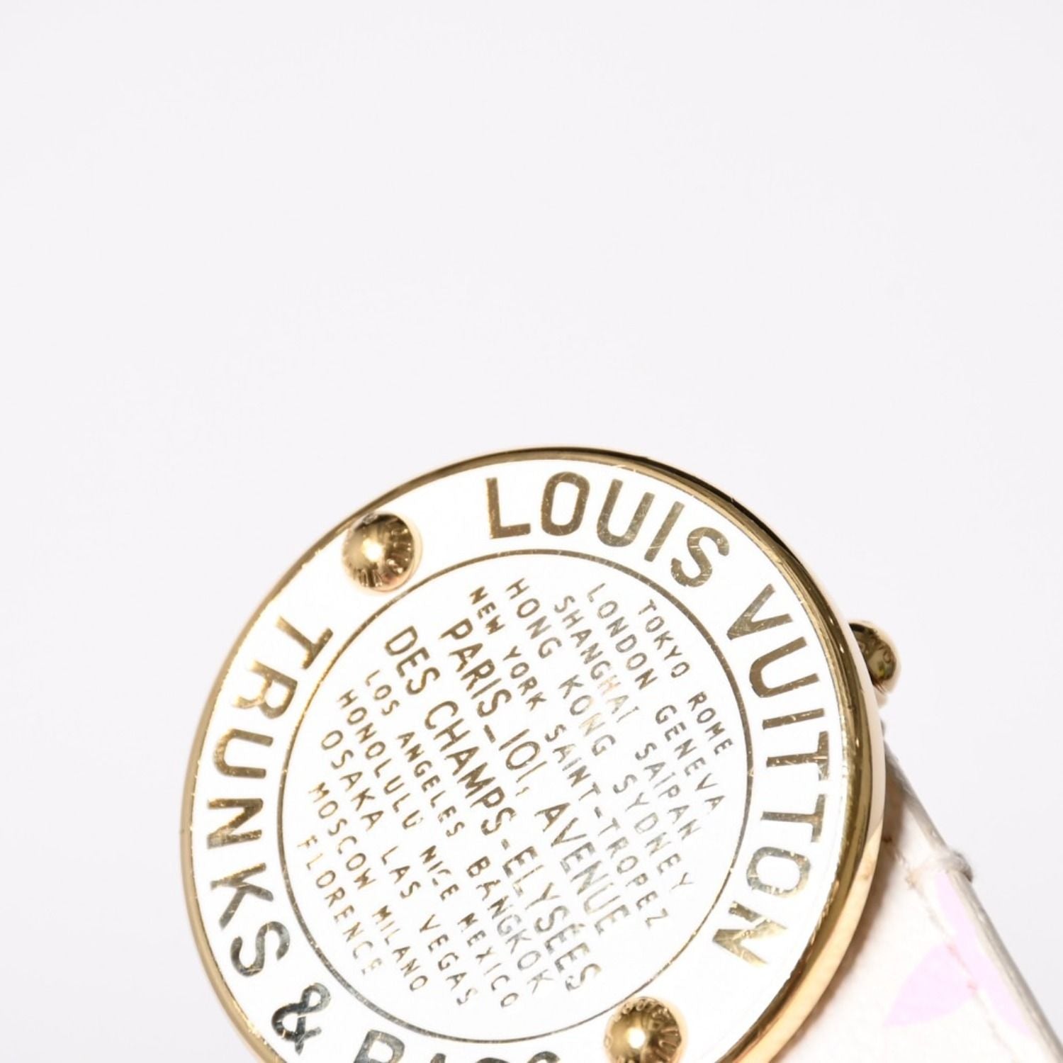 Louis Vuitton Ceinture Belt White Multicolor Gold — view 4