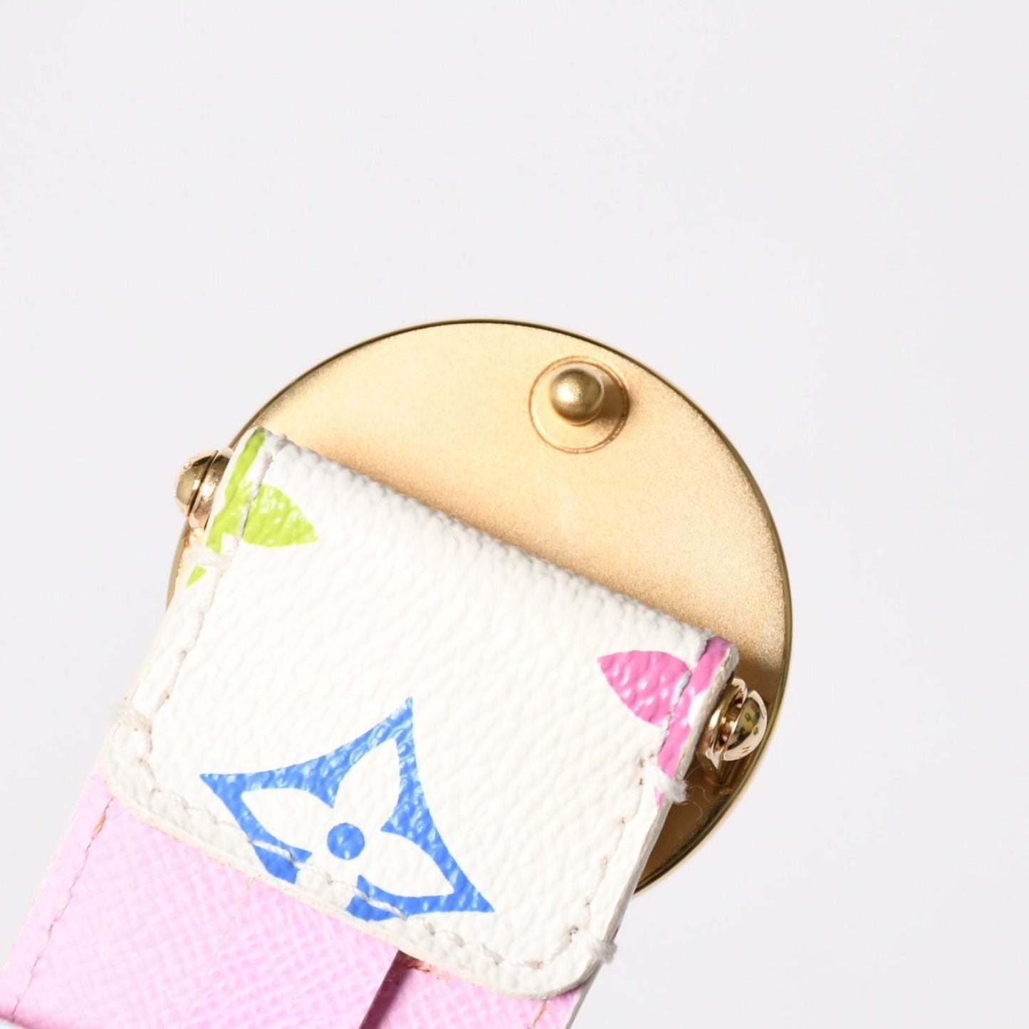 Louis Vuitton Ceinture Belt White Multicolor Gold — view 3