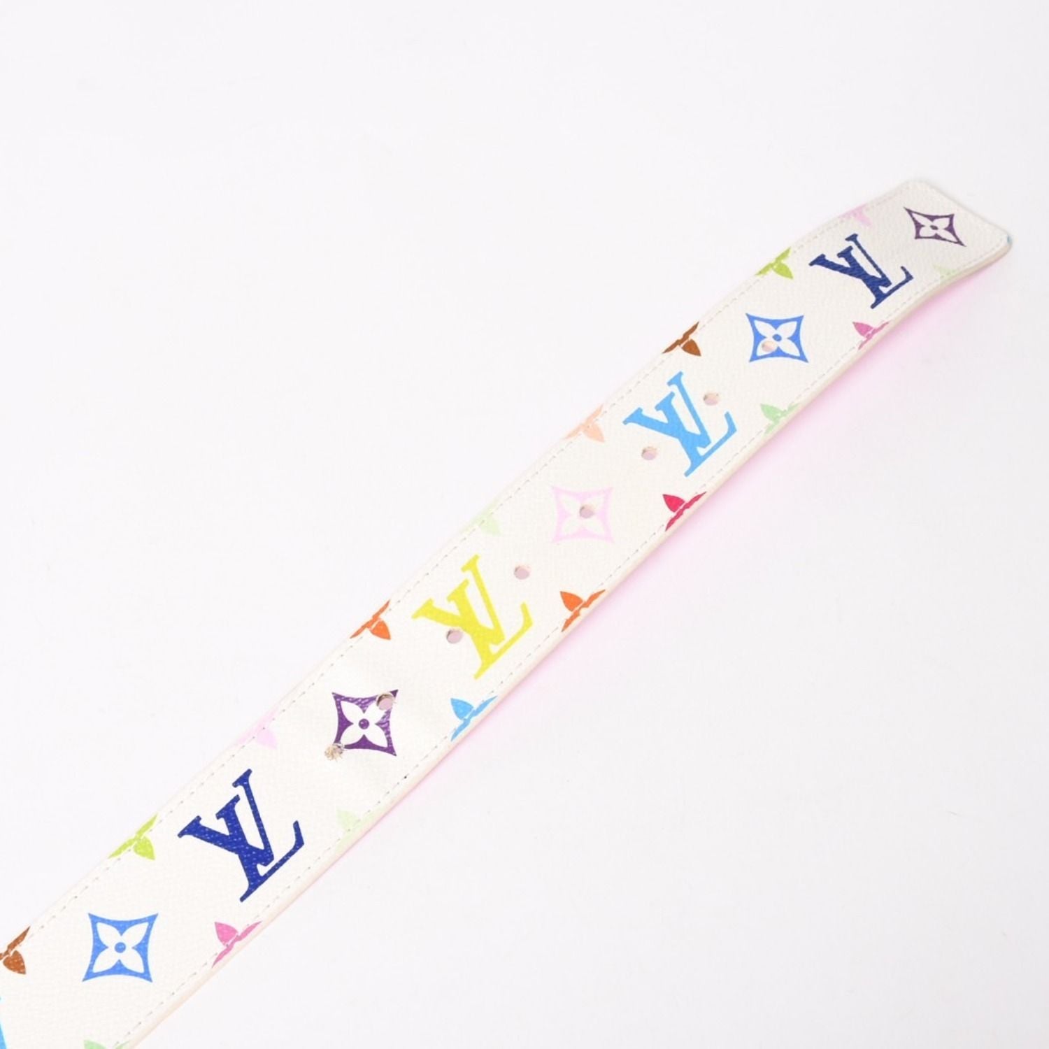 Louis Vuitton Ceinture Belt White Multicolor Gold — view 6
