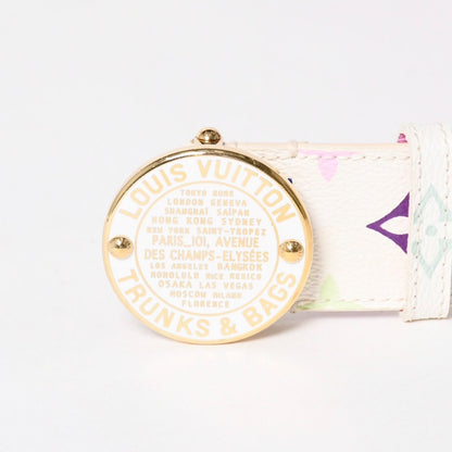 Louis Vuitton Ceinture Belt White Multicolor Gold — view 2