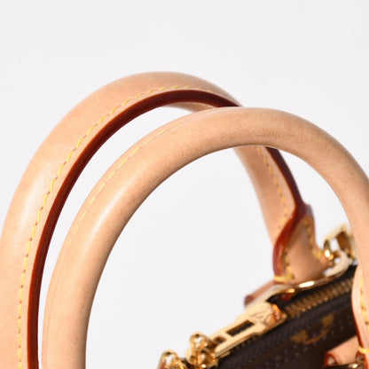 Louis Vuitton Monogram Alma BB Handbag Shoulder Gold — view 5