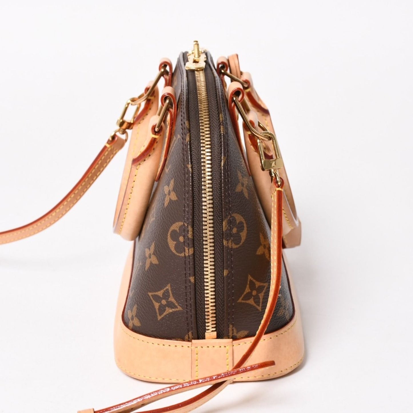 Louis Vuitton Monogram Alma BB Handbag Shoulder Gold — view 4