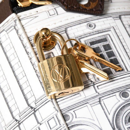 Louis Vuitton 2-Way Shoulder Bag Fornasetti Monogram Cannes Patent Leather — view 6