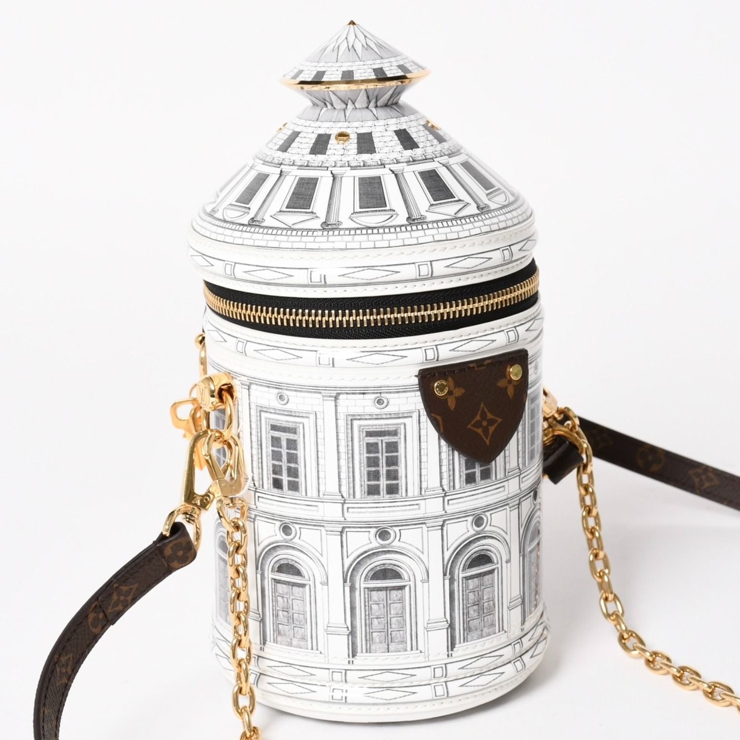 Louis Vuitton 2-Way Shoulder Bag Fornasetti Monogram Cannes Patent Leather — view 3