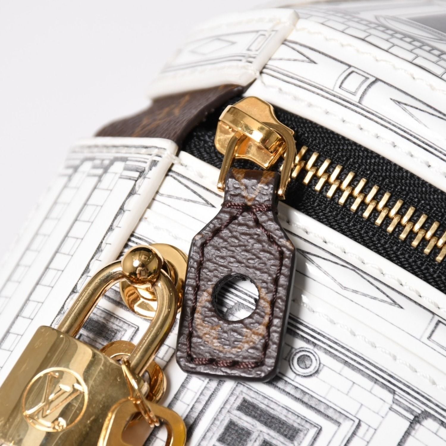 Louis Vuitton 2-Way Shoulder Bag Fornasetti Monogram Cannes Patent Leather — view 7