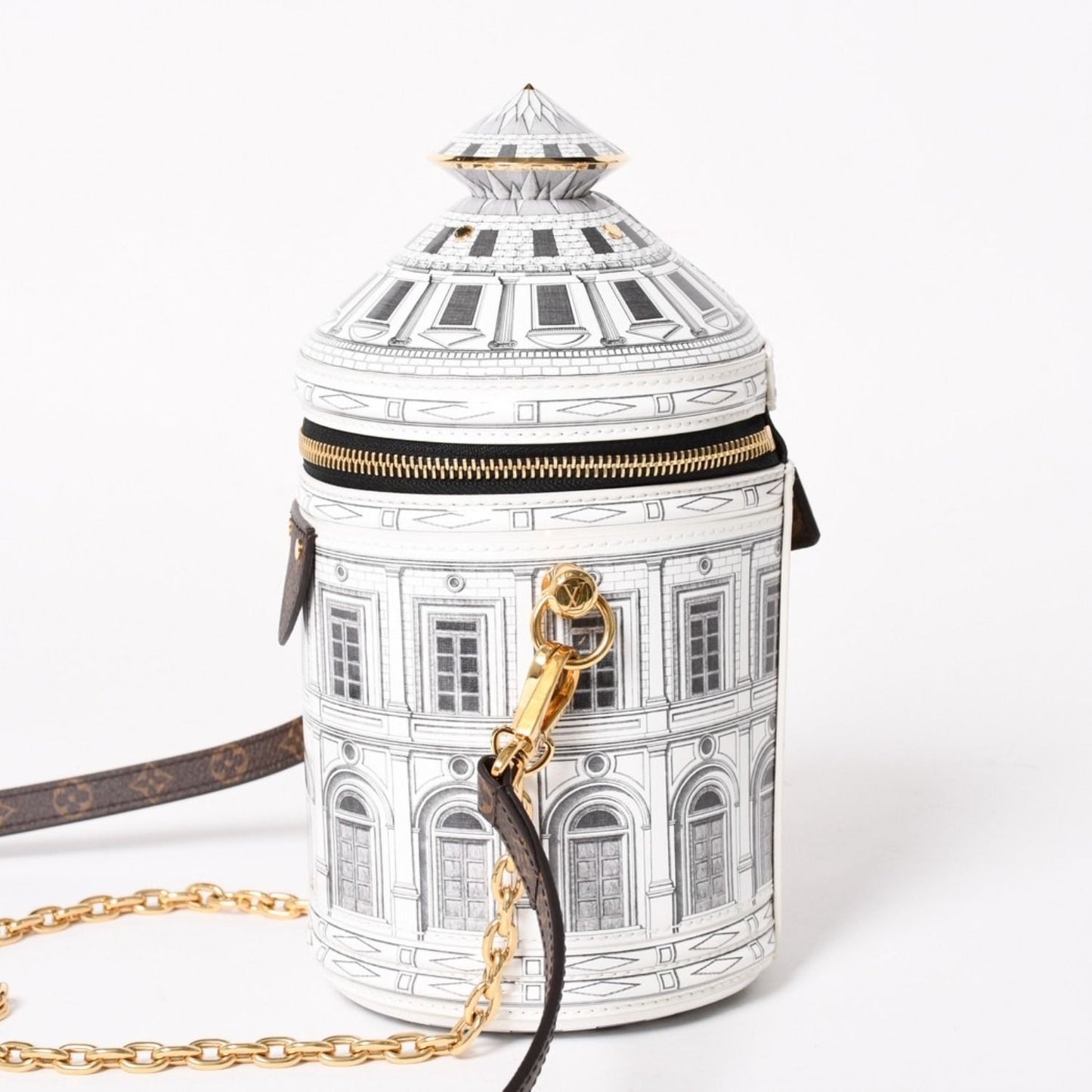Louis Vuitton 2-Way Shoulder Bag Fornasetti Monogram Cannes Patent Leather — view 4