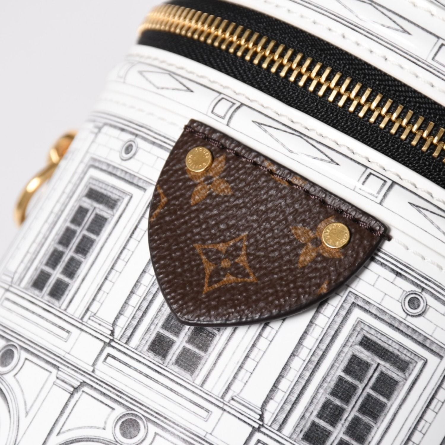 Louis Vuitton 2-Way Shoulder Bag Fornasetti Monogram Cannes Patent Leather — view 8