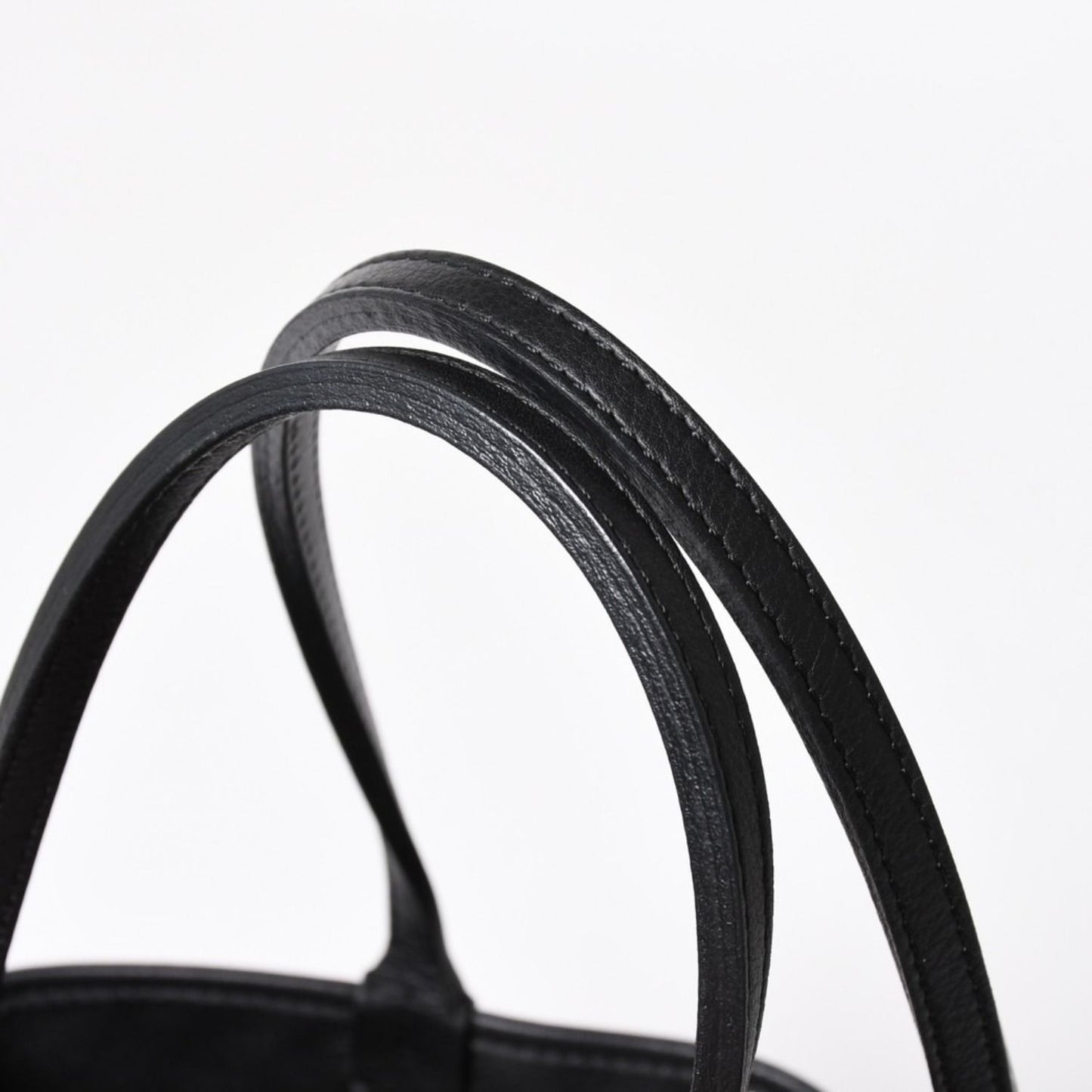 Goyard Anjou Mini Tote Pouch Leather Black Brown — view 5