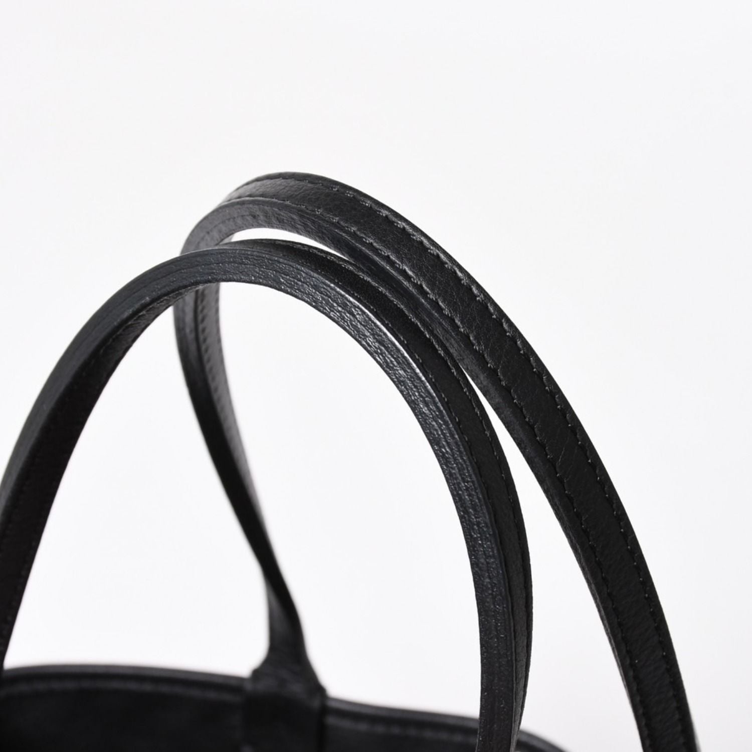 Goyard Anjou Mini Tote Pouch Leather Black Brown — view 5