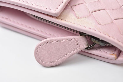Bottega Veneta Wallet Continental Pink Embroidery — view 5