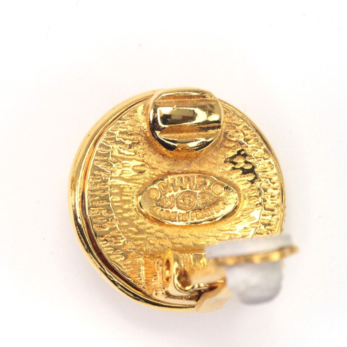 Chanel Earrings Vintage Gold — view 8