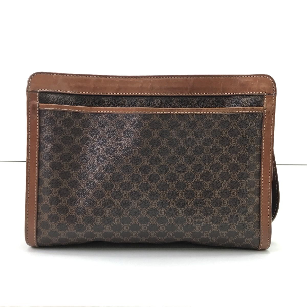 Celine Second Bag Macadam Pattern Brown — view 3