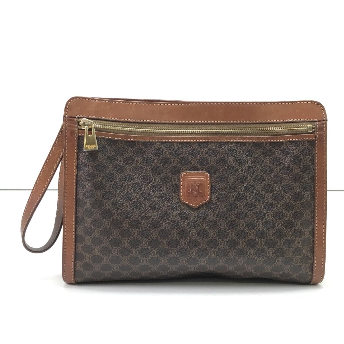 Celine Second Bag Macadam Pattern Brown — view 2