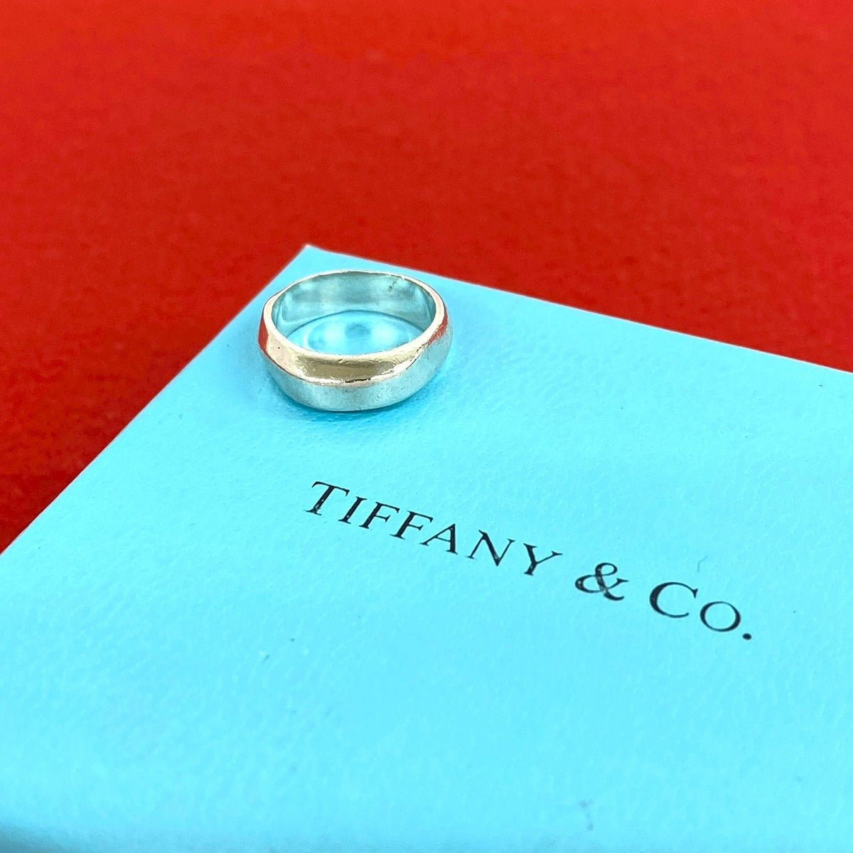 Tiffany & Co Vintage Knife Edge Ring 925 Sterling Silver