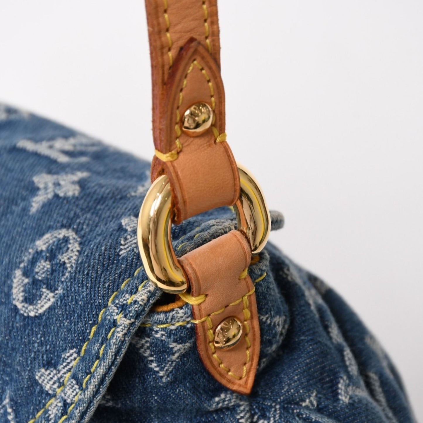 Louis Vuitton Mini Pleaty Bag Monogram Denim Indigo Blue — view 8