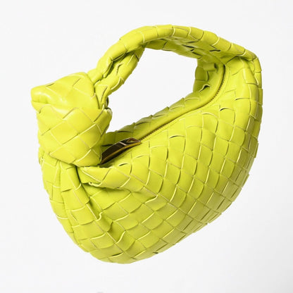 Bottega Veneta Mini Jodie Handbag Intrecciato Lime Green — view 3