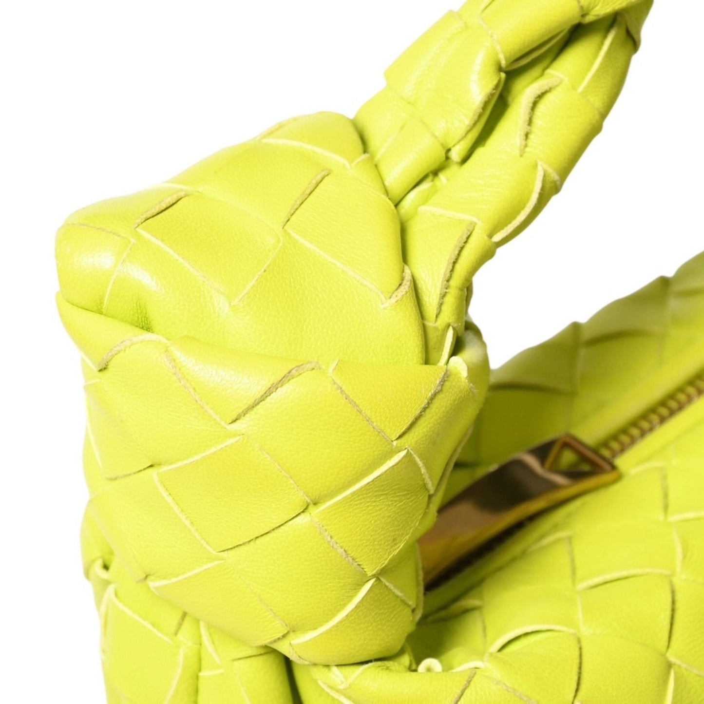 Bottega Veneta Mini Jodie Handbag Intrecciato Lime Green — view 5