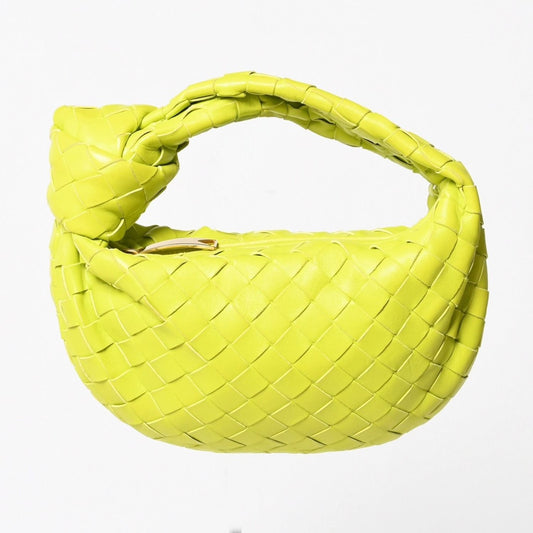 Bottega Veneta Mini Jodie Handbag Intrecciato Lime Green