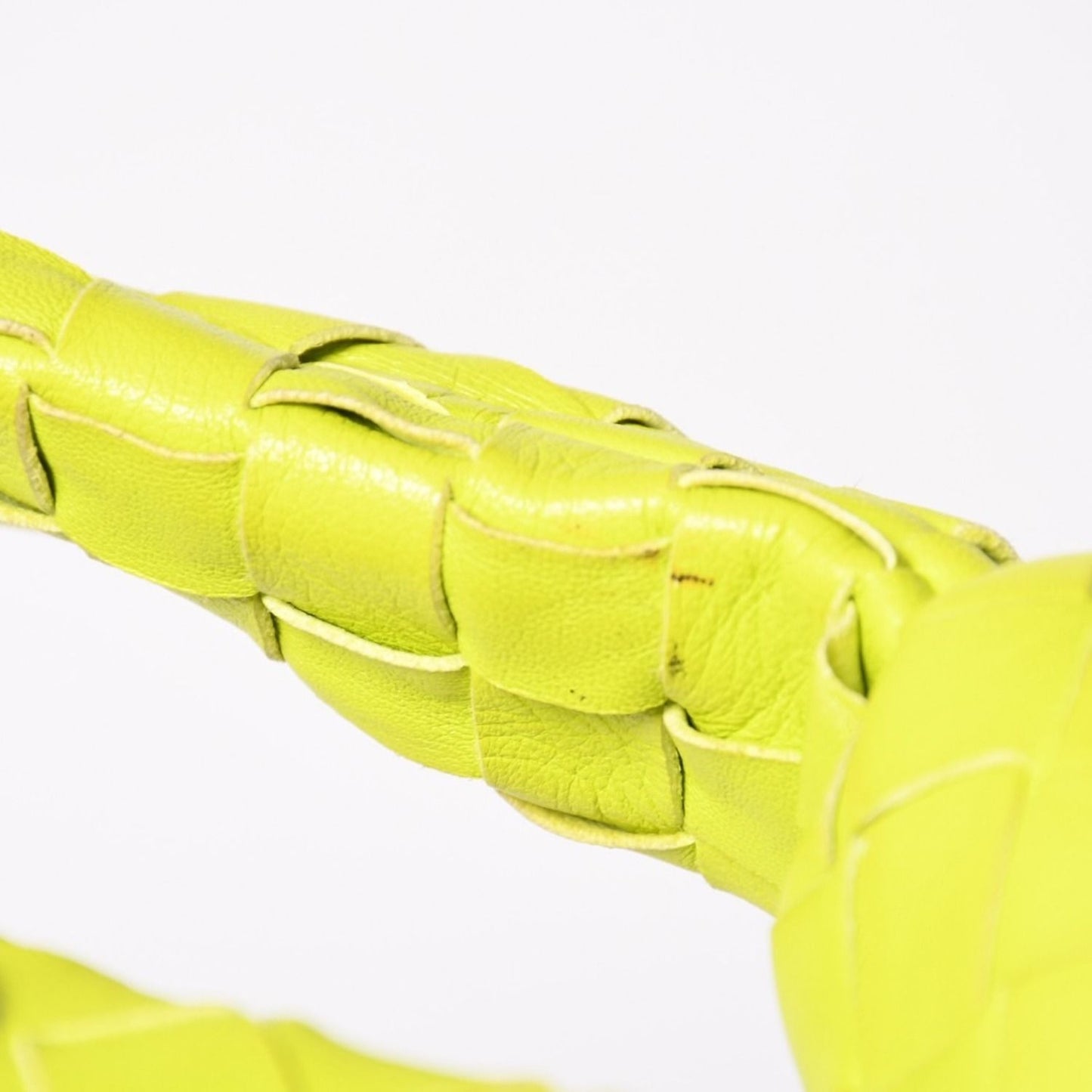Bottega Veneta Mini Jodie Handbag Intrecciato Lime Green — view 8