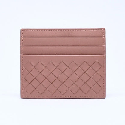 Bottega Veneta Card Case Intrecciato Beige Calfskin — view 2