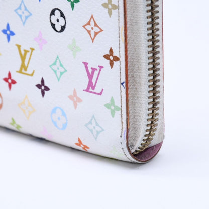 Louis Vuitton Monogram Multicolor Zippy Wallet Takashi Murakami Gold White — view 6