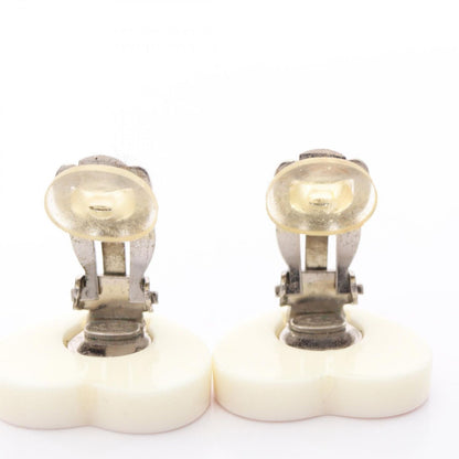 Chanel Earrings CC Logo Heart Stainless Steel — view 5