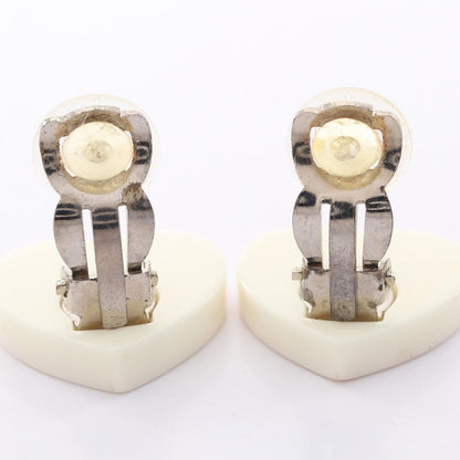 Chanel Earrings CC Logo Heart Stainless Steel — view 6