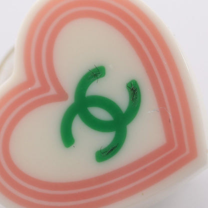 Chanel Earrings CC Logo Heart Stainless Steel — view 7